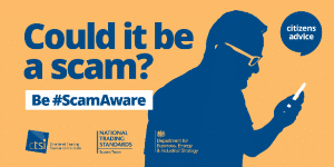 Citizens Advice "Could it be a scam" logo