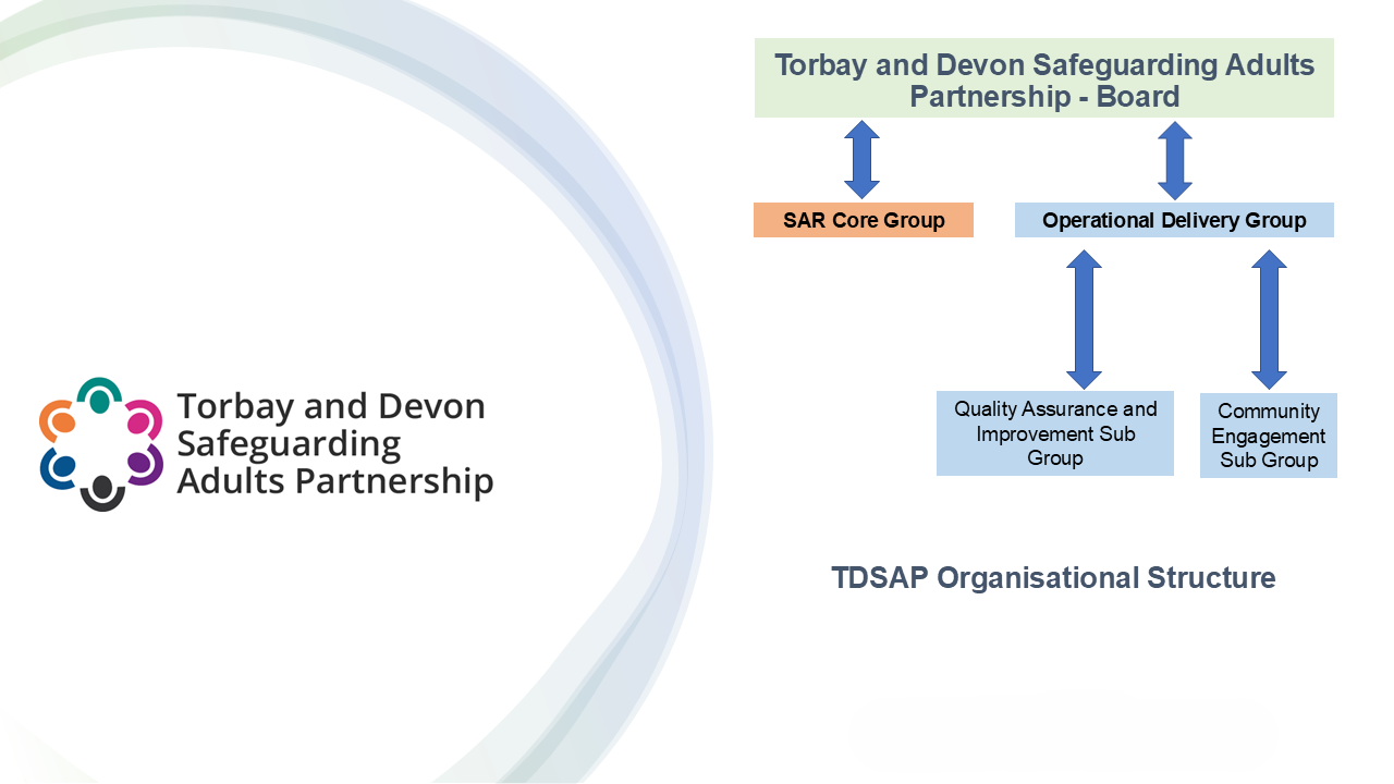 Torbay and Devon Safeguarding Adults Partnership organisational structure